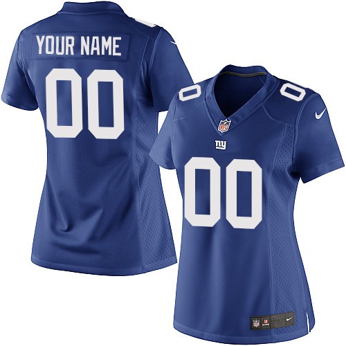 Women's Elite Nike Jersey Royal Blue Home - Customized NFL New York Giants